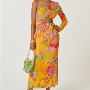 NWT Anthropologie x Farm Rio One Shoulder Dress